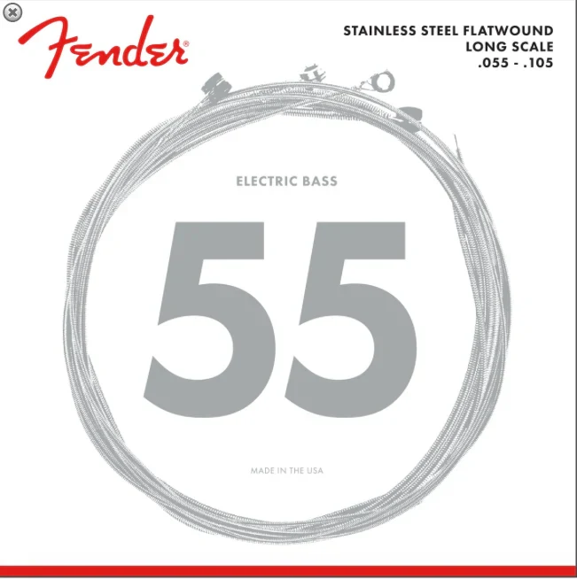 Juego de Cuerdas Planas para Bajo Fender 9050 Medium
