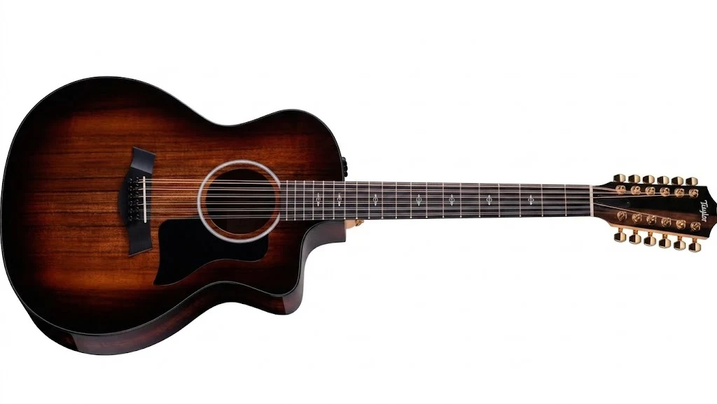 Guitarra Electroacústica de 12 Cuerdas Taylor 264ce-K DLX con Tapa de Koa Hawaiana