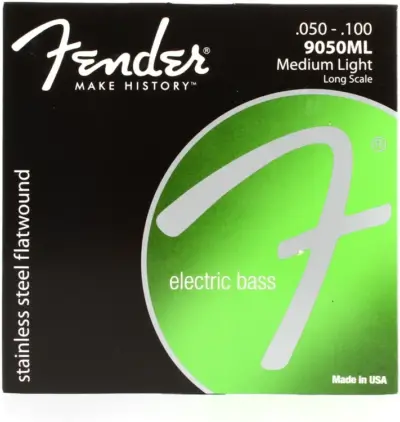 Juego de Cuerdas Planas para Bajo Eléctrico Fender 9050