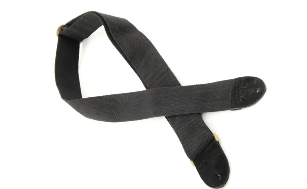 Correa Fender Thalis 2 Negro con Herrajes de Metal
