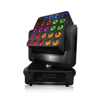 Juego de 2 Cabezas Móviles Matrix 25x40 LED 1000W con Estuche
