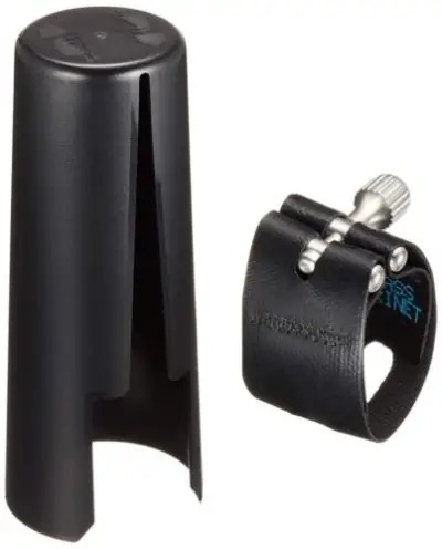 Abrazadera con cubreboquilla para clarinete bajo/saxofón barítono Rovner SL10