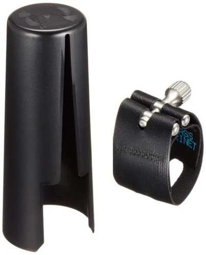 Abrazadera con cubreboquilla para clarinete bajo/saxofón barítono Rovner SL10