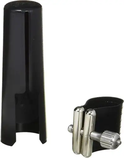 Abrazadera con cubreboquilla para saxofón alto o tenor Rovner SS1M