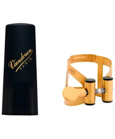 Abrazadera y Tapaboquilla Vandoren M/O para Saxofón Alto