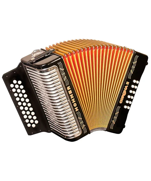 Acordeón Diatónico Hohner Corona II GCF 31 Botones