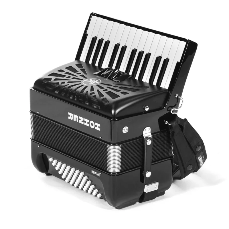 Acordeón Hohner Bravo II 48 B con funda - Imagen 2