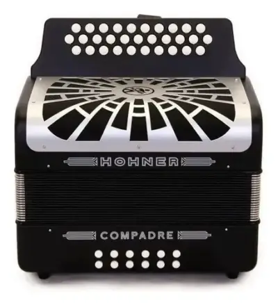 Acordeón Hohner Compadre 31 Botones en FA Negro