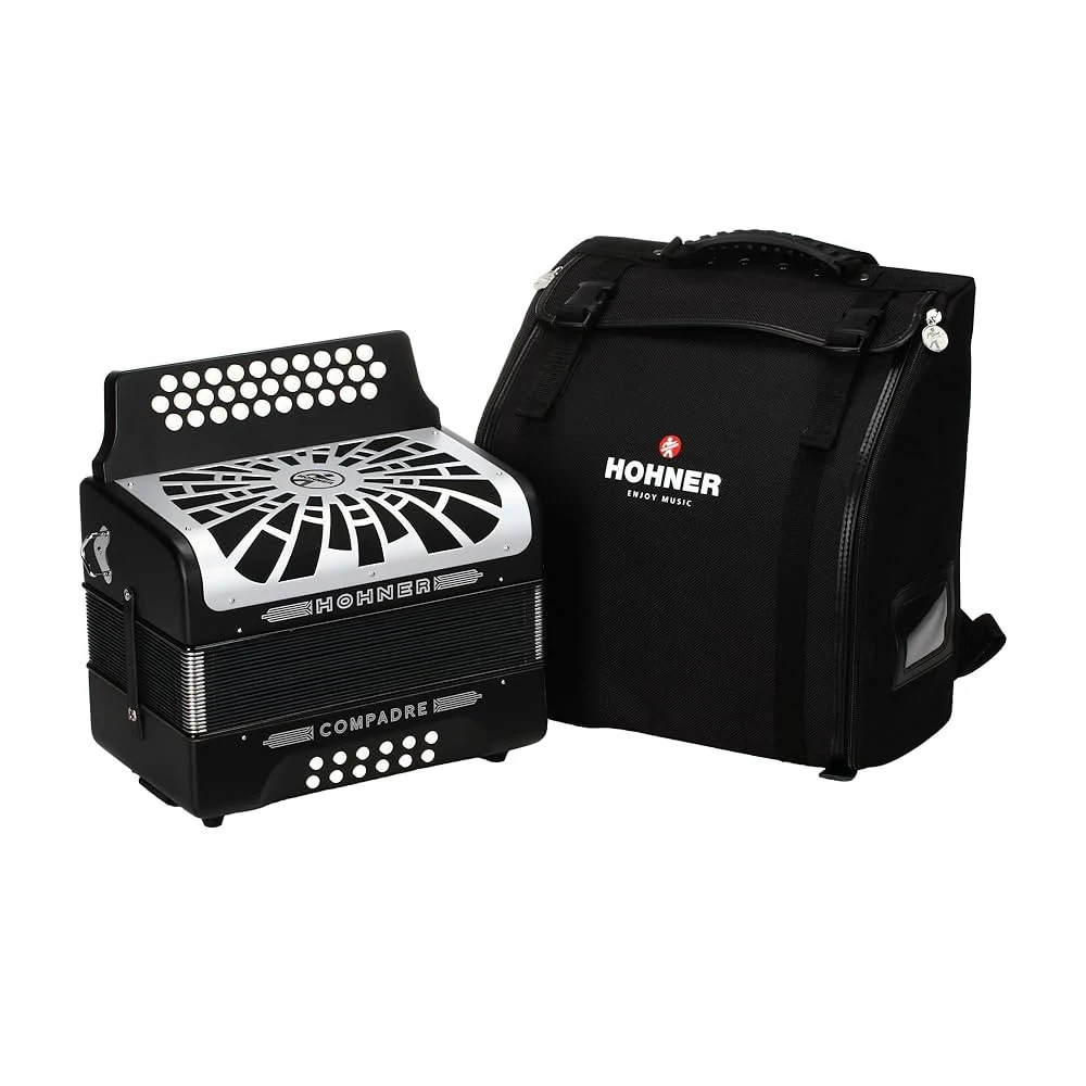 Acordeón Hohner Compadre 31 Botones en FA Negro - Imagen 3