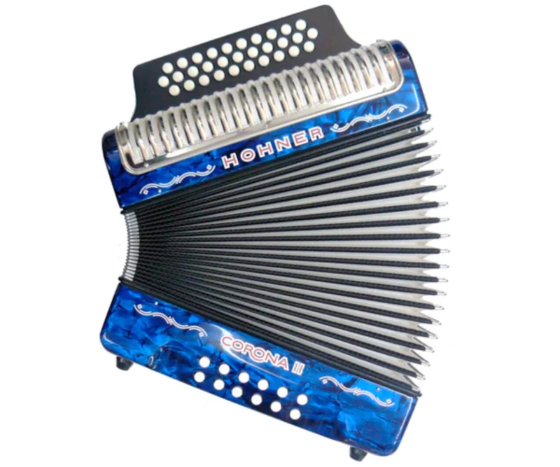 Acordeón Hohner Corona II GCF con Funda - Imagen 2