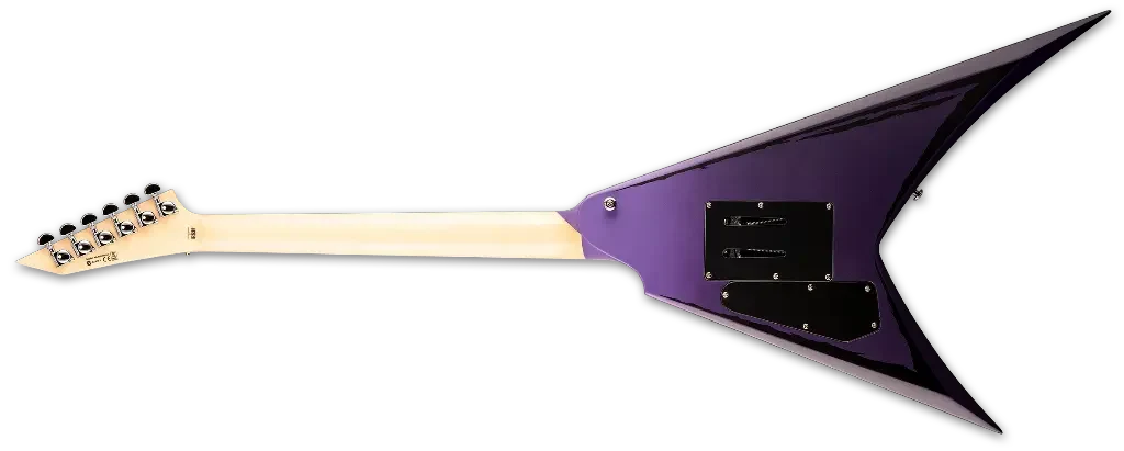 Guitarra eléctrica LTD Alexi Ripped Purple Fade Satin con rayas desgastadas - Imagen 2