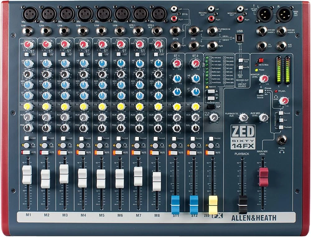 ALLEN AND HEATH ZED60-14-2FX MIXER 8 CH