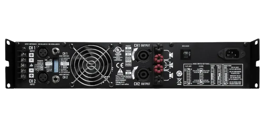 Amplificador analógico de potencia estéreo 2 canales 1400W RMX1450a QSC - Imagen 3