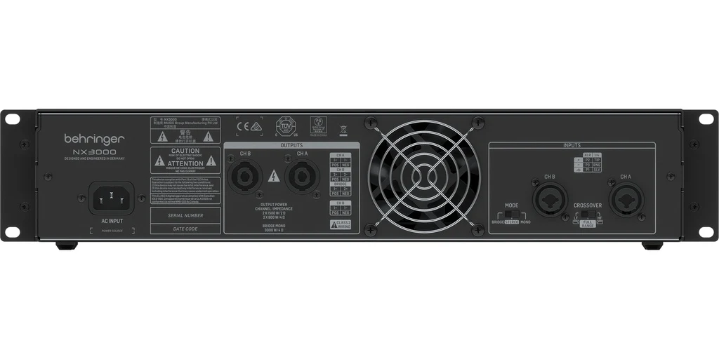Amplificador Behringer NX3000 2x1500W - Imagen 3