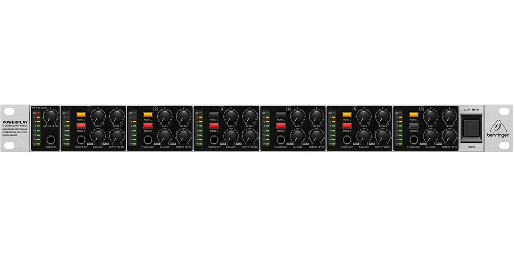Amplificador Behringer para Audífonos HA6000