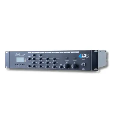 Amplificador de línea 70/100V Backstage 4LZ2 con 4 entradas y 2 zonas