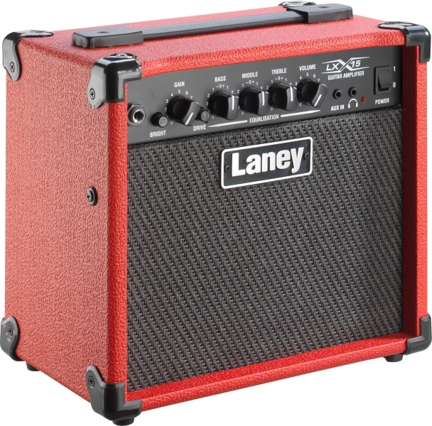 Amplificador Laney para guitarra de 2x5" LX15 rojo - Imagen 2