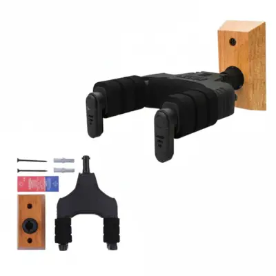 Soporte de guitarra AROMA AH-89W con mecanismo de bloqueo automático
