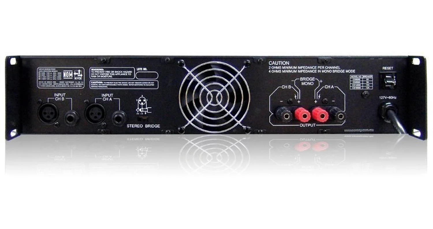 Backstage Amplificador 1600 Watts Rms Cs-16000 2 Canales - Imagen 2