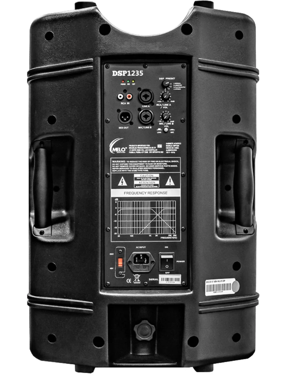 Bafle Activo de 400W con DSP Bocina de 12" MELO DSP 1235 - Imagen 2