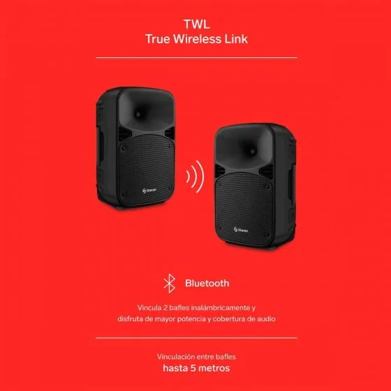 Bafle Amplificado Steren Activo de 8" True Wire - Imagen 4