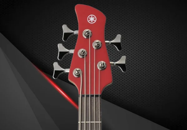 Bajo eléctrico 5 cuerdas activo Yamaha TRBX305 en color rojo - Imagen 5