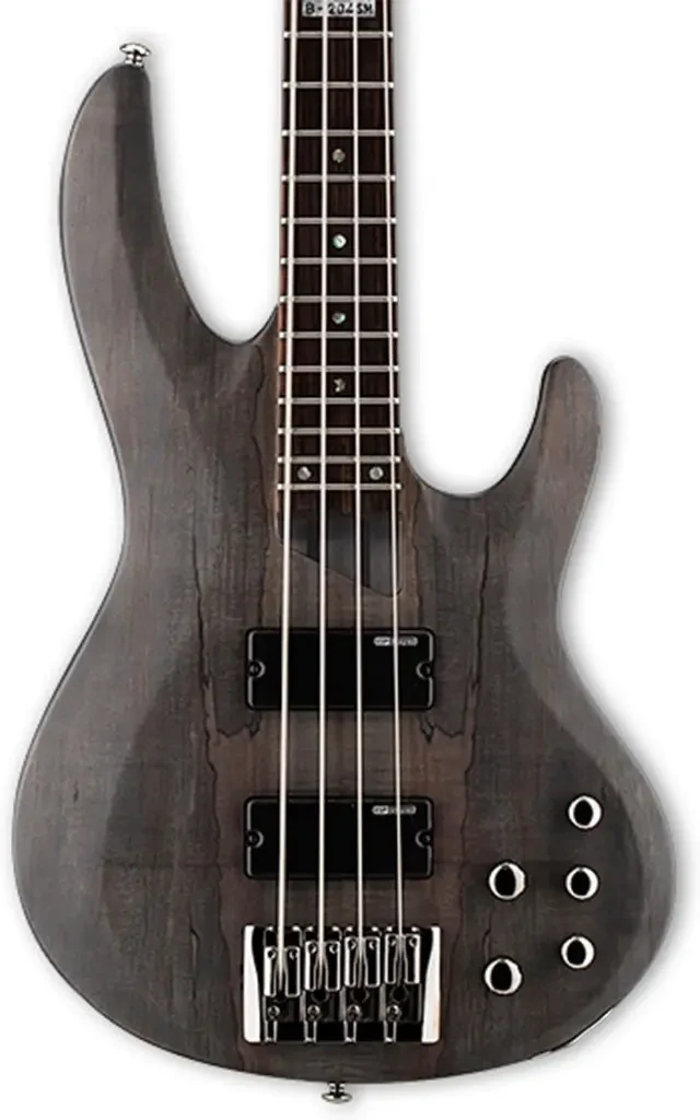 Bajo eléctrico LTD B-204SM en acabado negro satinado - Imagen 4