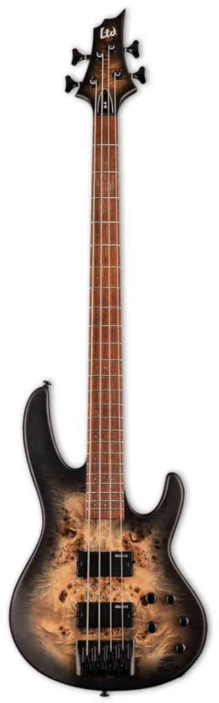 Bajo eléctrico LTD D-4 Black Natural Burst Satin