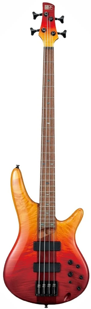 Bajo eléctrico de 4 cuerdas Ibanez SR870 en acabado degradado Autumn Leaf