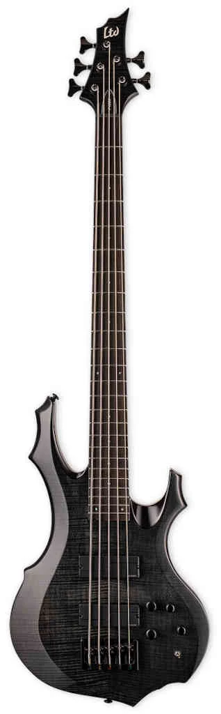 Bajo eléctrico de 5 cuerdas LTD F1005 See Thru Black