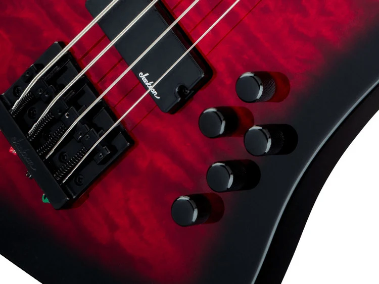 Bajo eléctrico Jackson Kelly Bird JS3Q Red Burst - Imagen 2