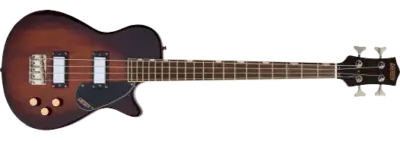Bajo eléctrico Streamliner Jet Club de cuerpo simple Havana burst