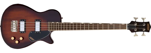 Bajo eléctrico Streamliner Jet Club de cuerpo simple Havana burst