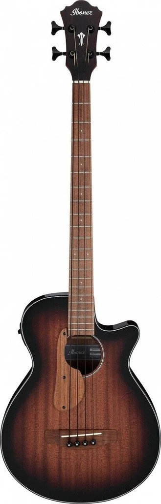 Bajo Electroacústico Ibanez AEGB24E-MHS Caoba Sombreados Negro