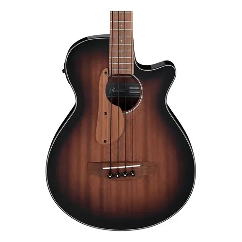 Bajo Electroacústico Ibanez AEGB24E-MHS Caoba Sombreados Negro - Imagen 4