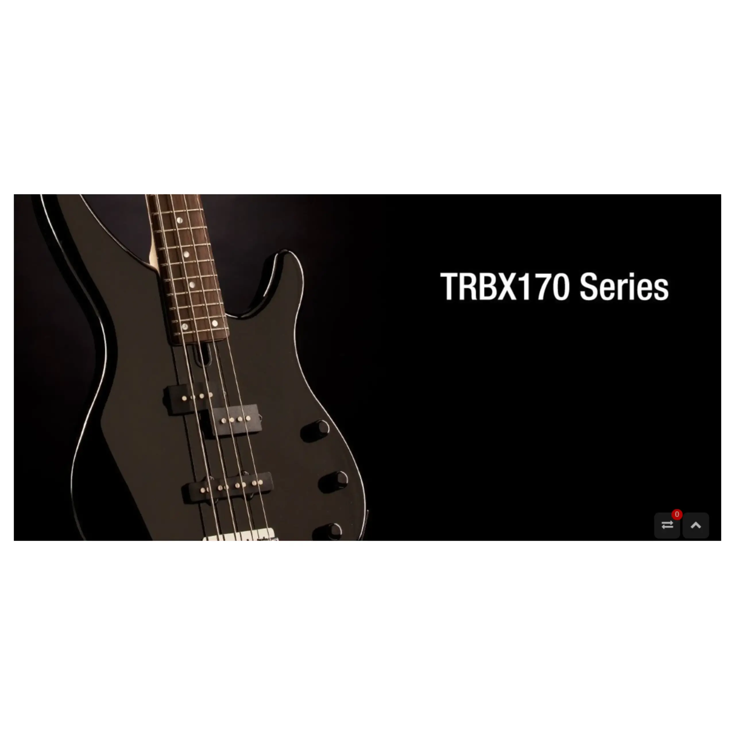 Bajo eléctrico pasivo Yamaha TRBX174 de 4 cuerdas color rojo con base y funda - Imagen 5