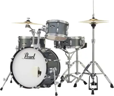 Batería de 5 Piezas Pearl Roadshow 20" con Herrajes, Banco y Platillos