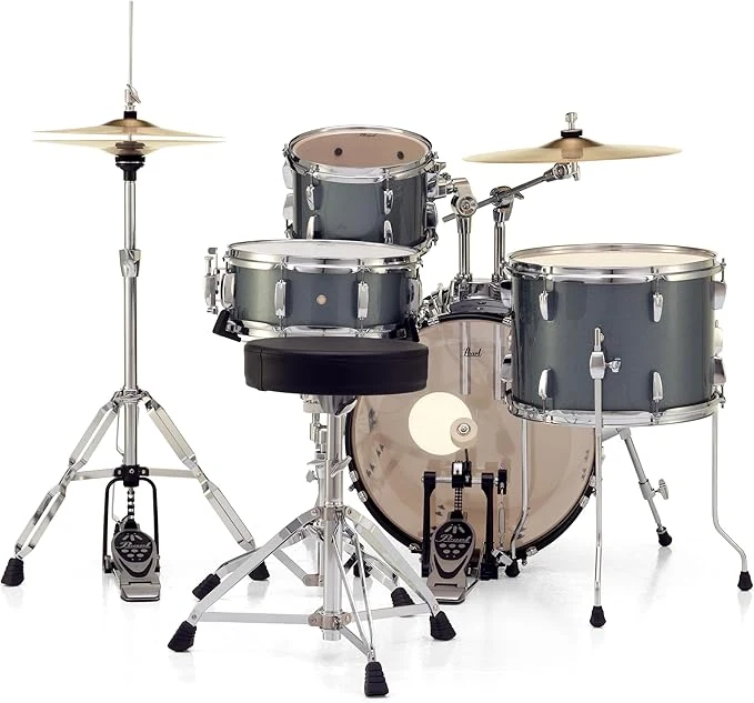 Batería de 5 Piezas Pearl Roadshow 20" con Herrajes, Banco y Platillos - Imagen 3