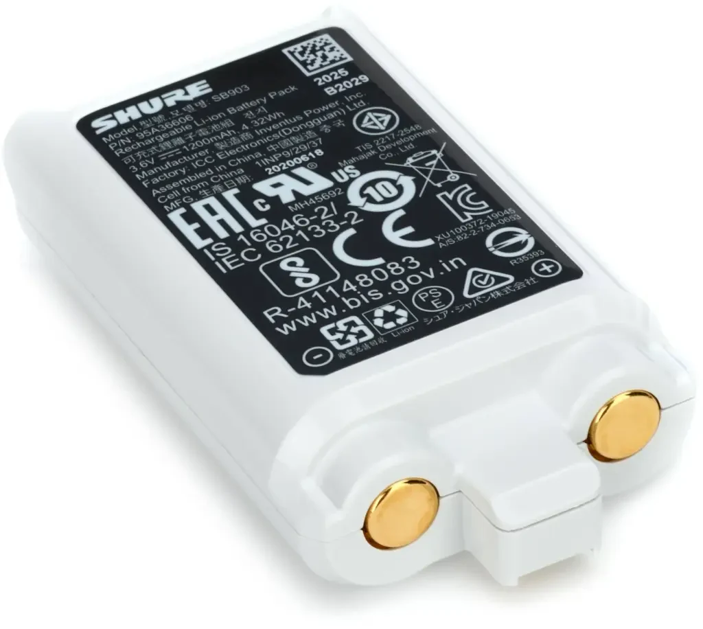 Batería recargable de iones de litio Shure SB903 - Imagen 3