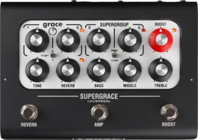 Pedal Amplificador de Guitarra Laney Black Country Customs SUPERGRACE
