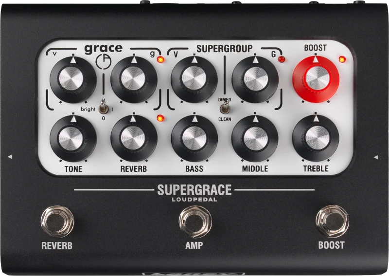 Pedal Amplificador de Guitarra Laney Black Country Customs SUPERGRACE