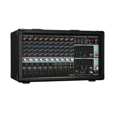 Consola Amplificada Behringer PMP2000D de 2000W y 14 Canales