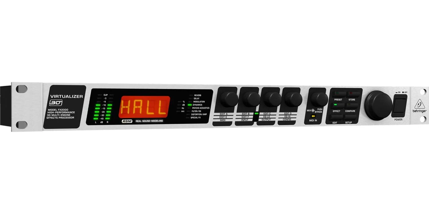 Behringer Procesador de Efectos Multimotor 3D FX2000 - Imagen 3