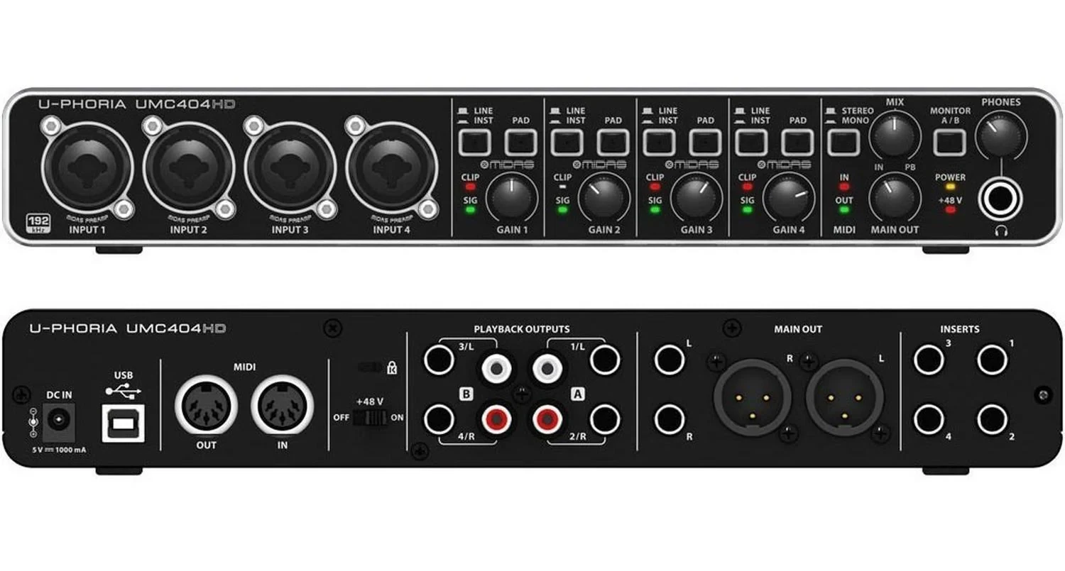 Behringer UMC404HD Interfaz de Audio USB 4x4 - Imagen 2