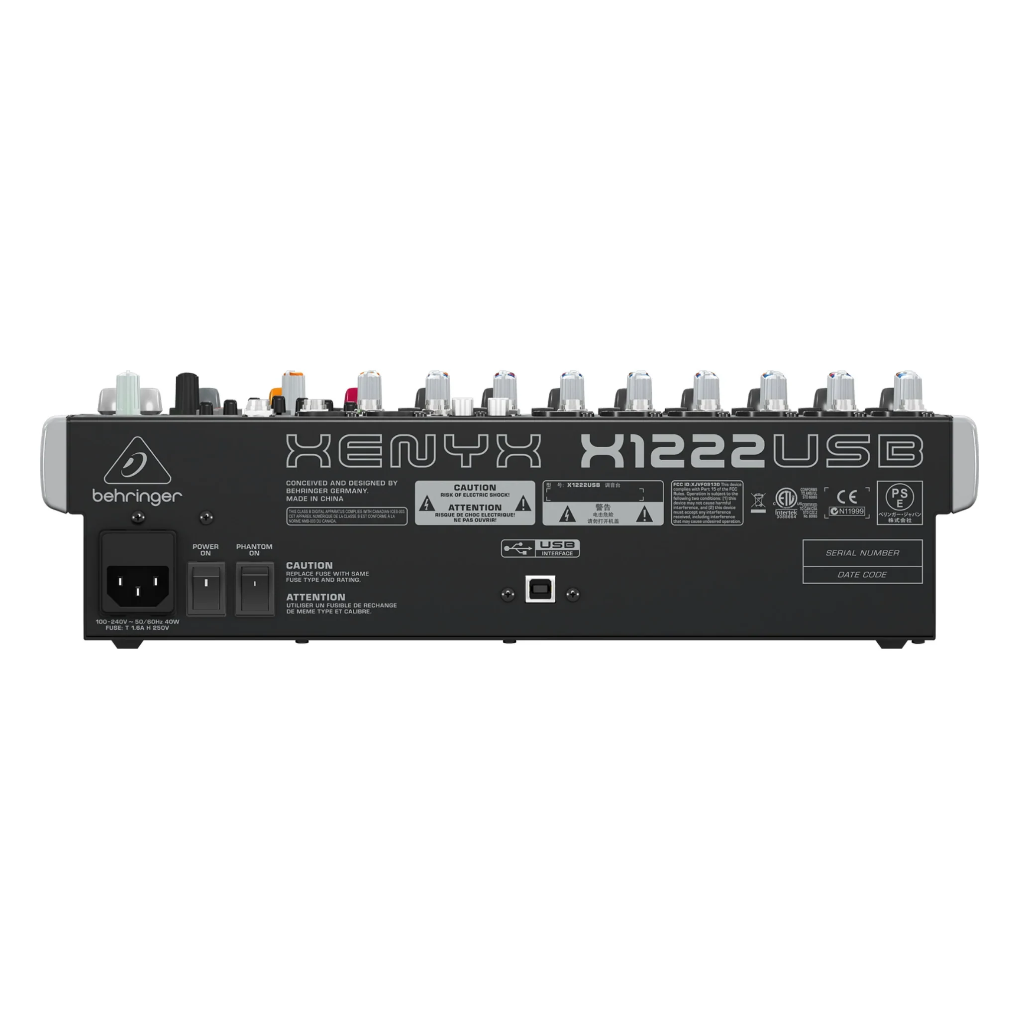 Mezcladora Behringer XENYX X1222USB de 12 Canales con Interfaz USB - Imagen 3