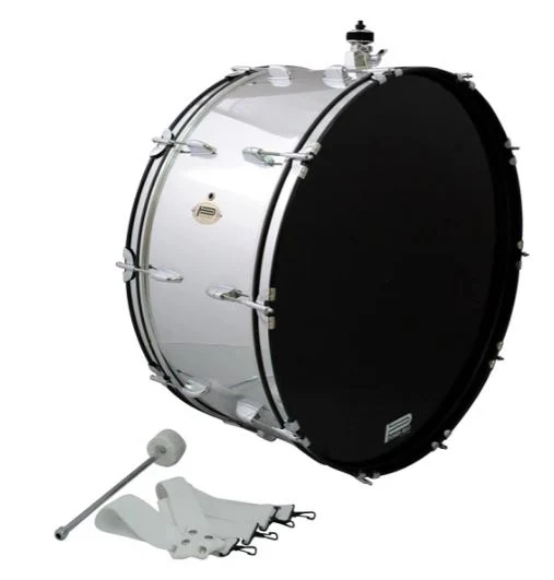 Bombo Power Beat R4V3NDRVMZ 20" x 16" Plata Metálico con Soporte para Platillo y Baquetón