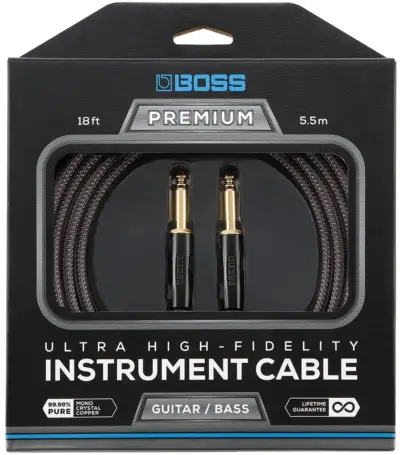 Cable Premium BOSS de 5.5 metros para instrumento