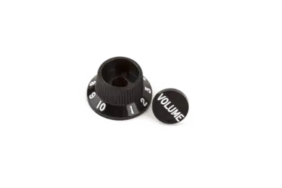 Botón y tapa de plástico negros para potenciómetro S-1