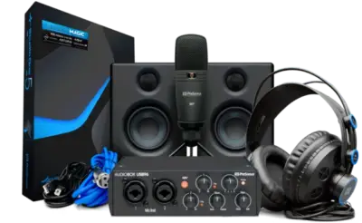 Paquete Bundle Interfaz PreSonus AudioBox USB 96 25th Anniversary