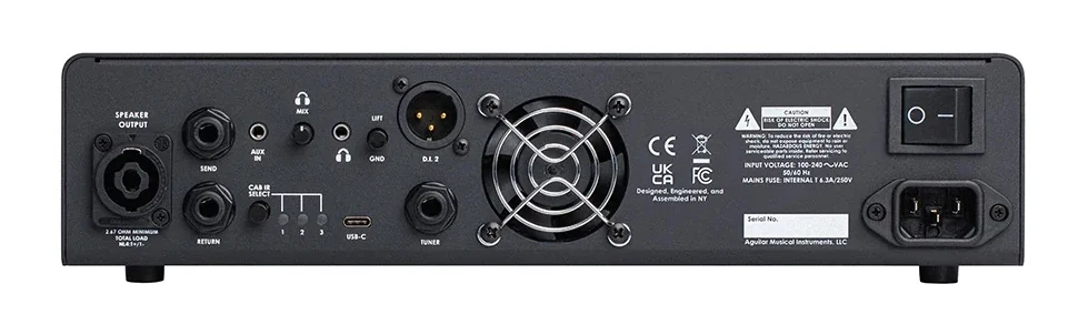 Cabezal amplificador Aguilar Tone Hammer V2 700 W - Imagen 2